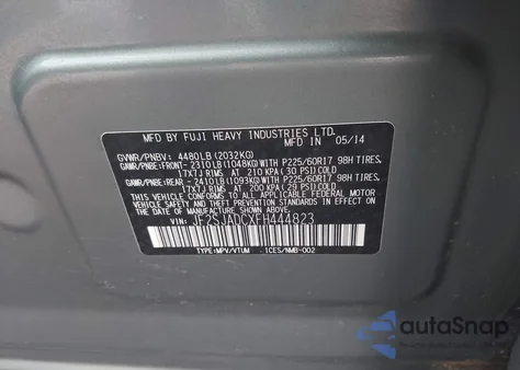 2015 Subaru Forester 2.5I Premium z USA, uszkodzony, nr VIN JF2SJADCXFH444823